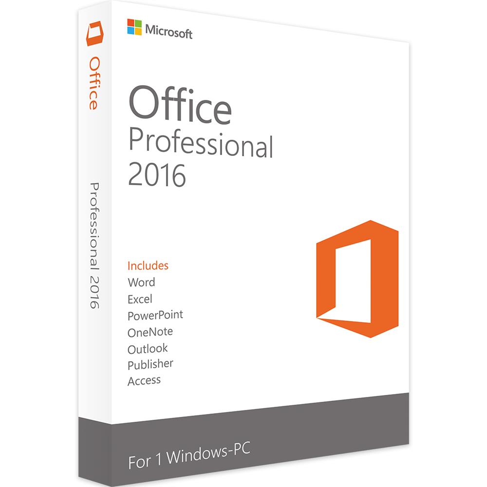 Licenza Licenza Microsoft Office Professional - 2016 - Originale